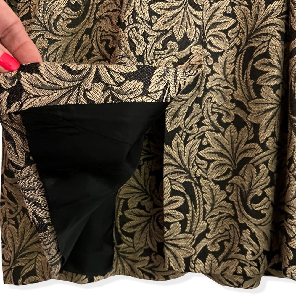 Nina K - David Cline Vintage '80s-'90s Brocade Jacquard Blazer size M - Picture 7 of 13